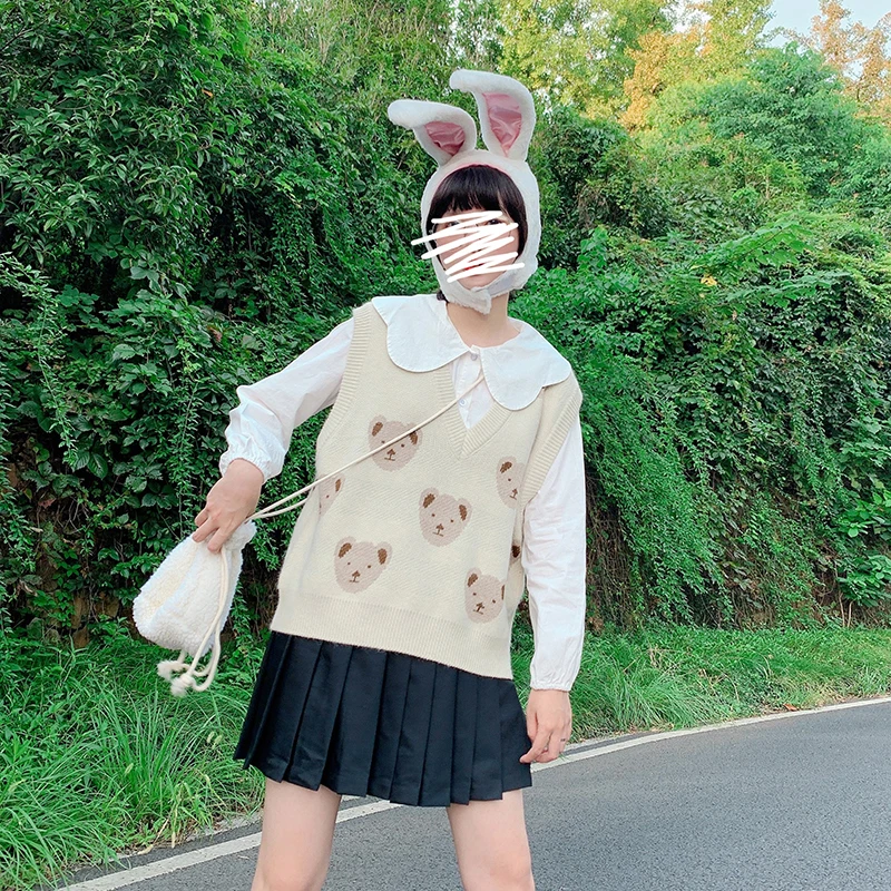 Повседневные вязаные жилеты для женщин с V-образным вырезом Универсальный