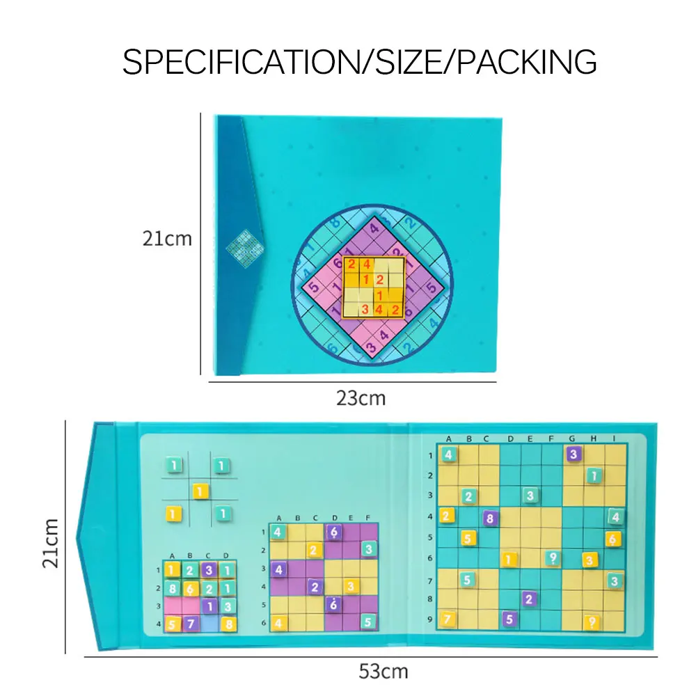 

Jiugongge Sudoku Magnetic Sudoku Children'S Initial Chess Game Digital Desktop Logical Thinking Intelligence Toys Match Games