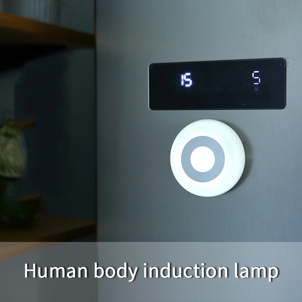 Светодиодный датчик Ночной светильник с двойным Индукционным ИК-датчиком