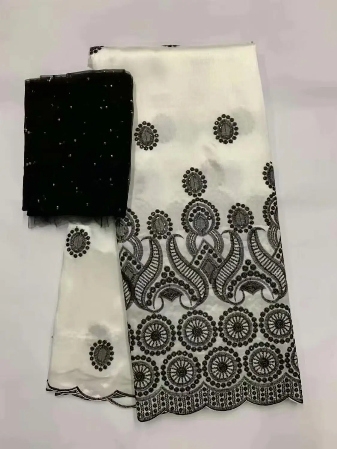 Лидер продаж фиолетовая африканская кружевная ткань Жоржа высокое качество