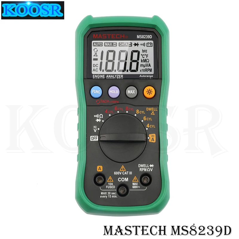 Цифровой Автомобильный Мультиметр MASTECH MS8239D анализатор для анализа двигателя