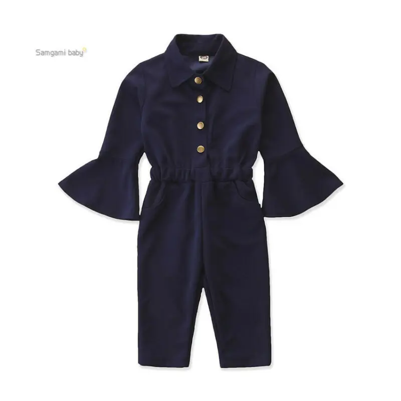 Комбинезон детский с расклешенными рукавами на осень/весну | Женская одежда