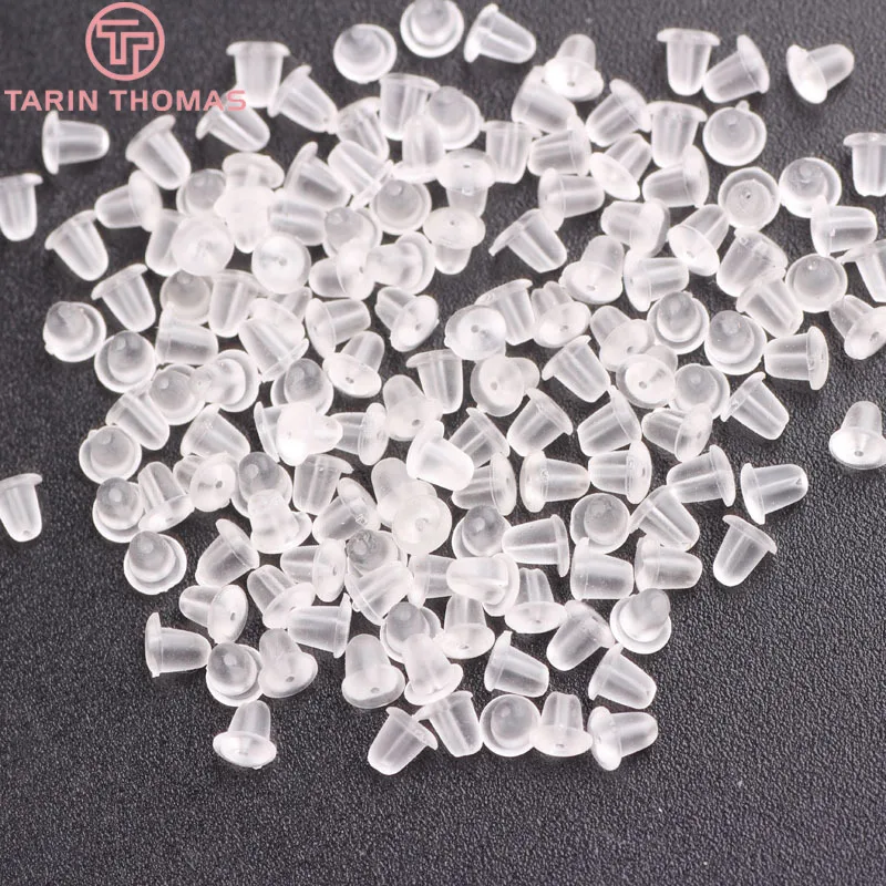 100 шт. 4x5 мм 5x6 мм|rubber earring backs|earring backsrubber |