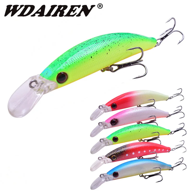 

1Pcs New Model Fishing Lures 100mm 9g Laser Minnow Artificial Hard Bait Slowly Sinking Quality Professional Wobblers Crankbait