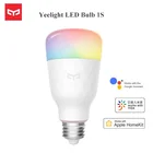 Новейшая светодиодная умная лампа Yee светильник S, RGB, яркая, E27, 8,5 Вт, 800 лм, умные светильник пы с Wi-Fi, работают для Apple Homekit, дистанционное управление