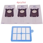 1 * фильтр hepa h13 H12 фильтр Wiener Hepa фильтр для Philips FC9150 FC9199 Electrolux запасные части + мешок для пыли 3 * s