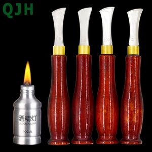 QJH Высококачественная профессиональная кожаная пресс-линия ручной работы из нержавеющей стали инструмент для обработки краев и царапин конический инструмент для кожи