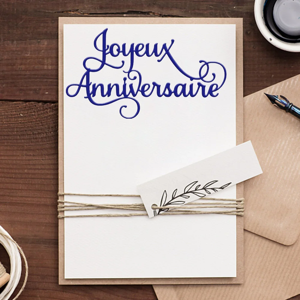 Французский Алфавит буквы украшения металлические стальные рамки резки штампы