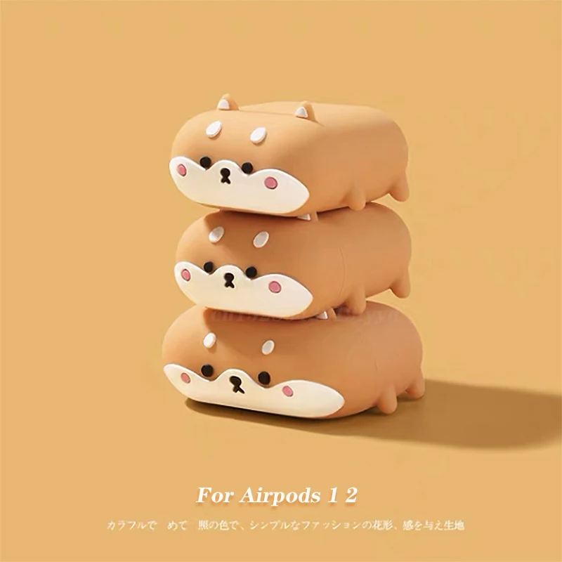 

Shell Comfort Cartoon Case Corgi Dog For AirPods Pro 3 Case Silicone Earphone Bluetooth Wireless Protective Cove For Airpods 1 2