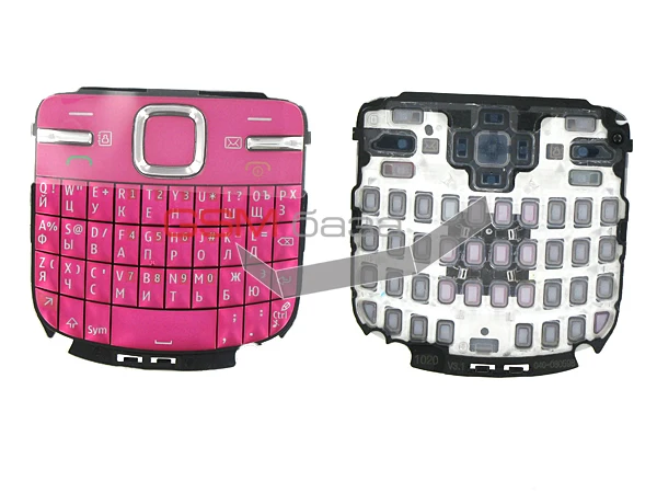 Nokia C3 - Клавиатура (qwerty) русс./ лат. (цвет: Pink) Оригинал |