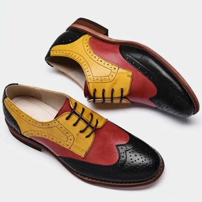 Женская обувь на плоской подошве в винтажном стиле из PU искусственной кожи