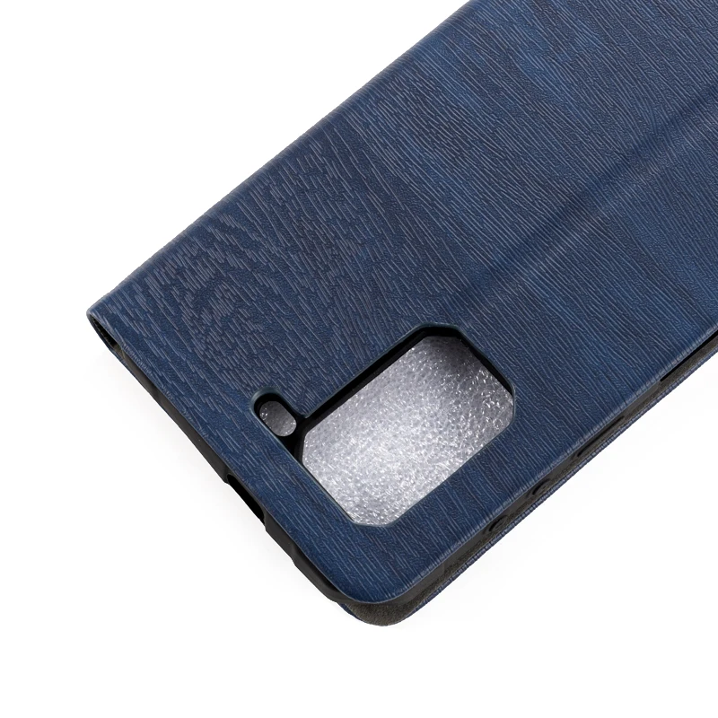 Чехол книжка с текстурой под дерево для Ulefone Armor 7 деловой бумажник Мягкая