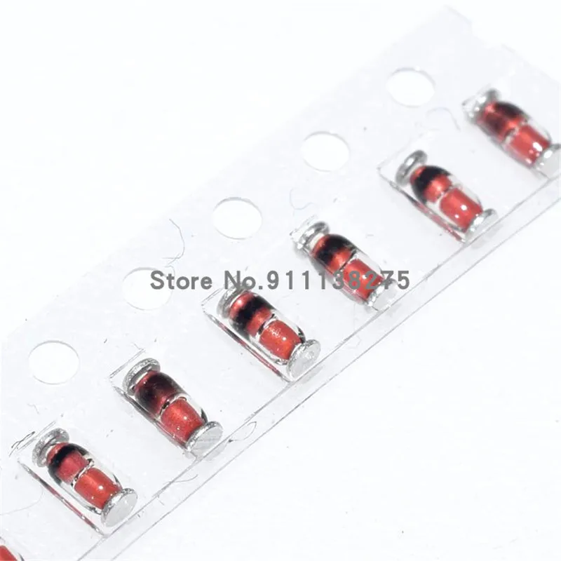 100 шт. SMD коммутационный диод LL4148 1N4148 стеклянный цилиндр 1206 в упаковке - купить по