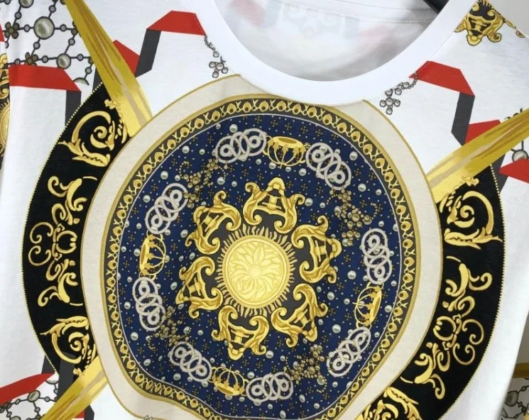 

spring 20ss famous floral brand clothing tee t shirts Gothic style casual cotton for men