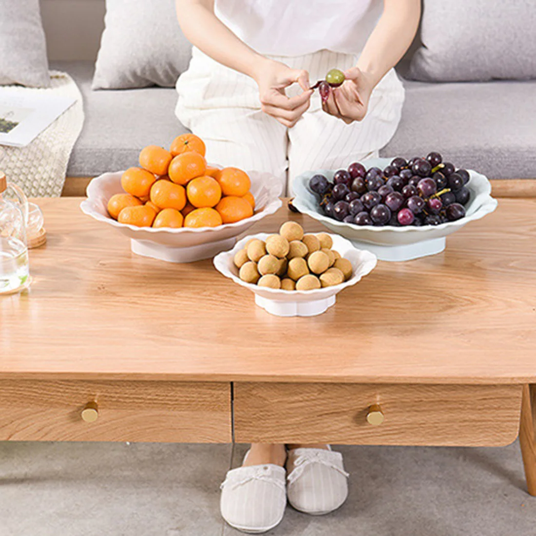 Форма цветка фруктовое блюдо фруктовые тарелки вечерние поддон для хранения