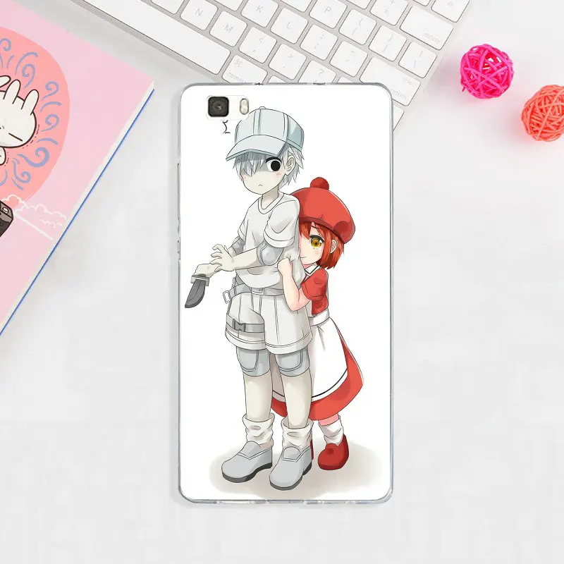 Мягкие чехлы из ТПУ для huawei Honor 6 6A 6C 6X7 7A 7C 7X8 8A 8C 8S 8X9 10 20 Lite Pro Shell аниме Hataraku Saibou |