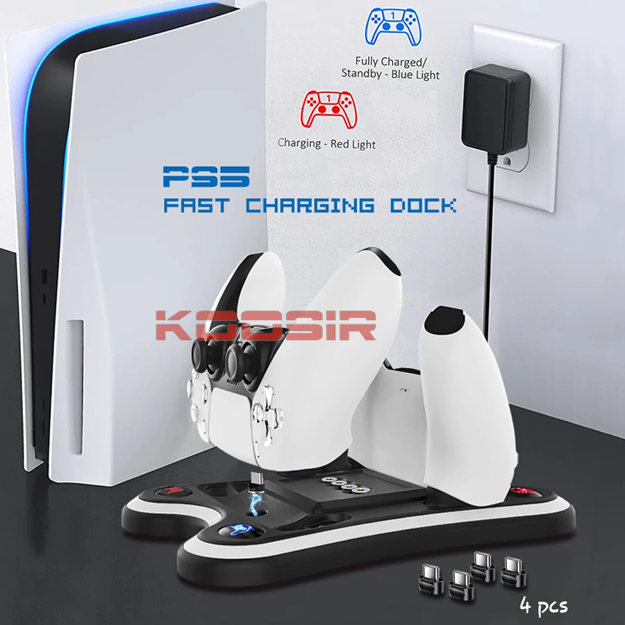 Новинка PS5 Оригинальное Беспроводное зарядное устройство для контроллера