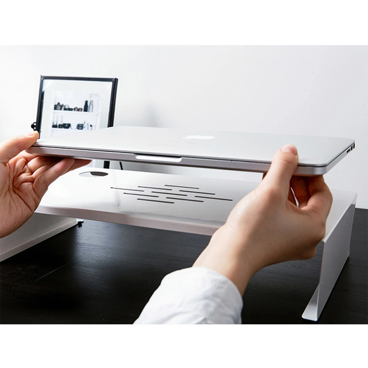 

Monitor Stand Desktop Notebook Laptop Holder Non-slip Desktop Desk Riser Home Office Laptop PC Storage Bracket TV Screen Riser