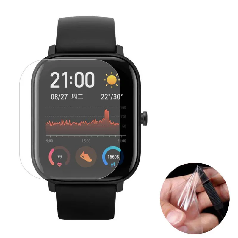 3 шт. мягкая ТПУ Прозрачная защитная пленка для Xiaomi Huami Amazfit GTS /GTS 2 спортивные Смарт