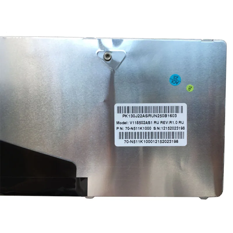 Русская клавиатура для ASUS V118502AS1 ноутбук с клавиатурой SN7114 PK130K31A05 V111402AS2 70 N58BK1700