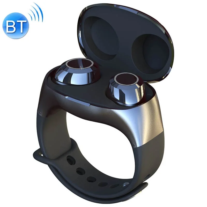 black Bluetooth 5,0 мини Беспроводные спортивные наручные Bluetooth наушники высокого качества модные портативные hifi стерео спортивные наушники - Цвет: black