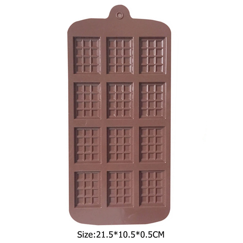 

Chocolate Block Mould Bakeware Mold Cake Accessory Silicone Ice Tray Patisserie for Household Kitchen Helping Decor