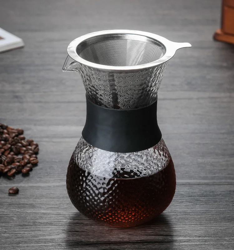 Стеклянный кофейный фильтр для чайника 1 шт. капельный пивоваренный чайник Chemex Hot