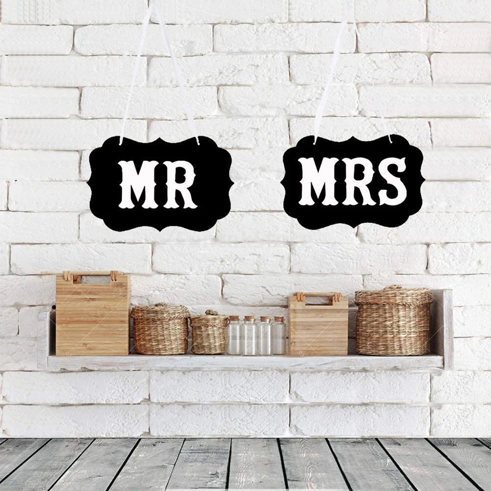 Вечерние реквизит для свадебных фотографий MR & MRS праздничные реквизиты