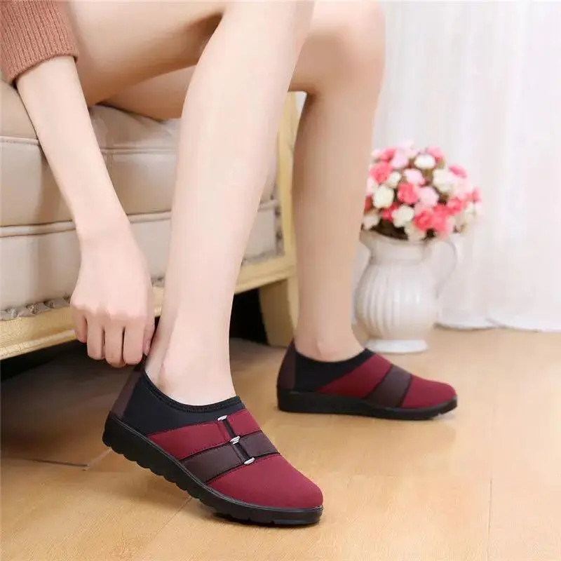 Cresfimix/женские милые удобные красные лоферы на плоской подошве с цветочным