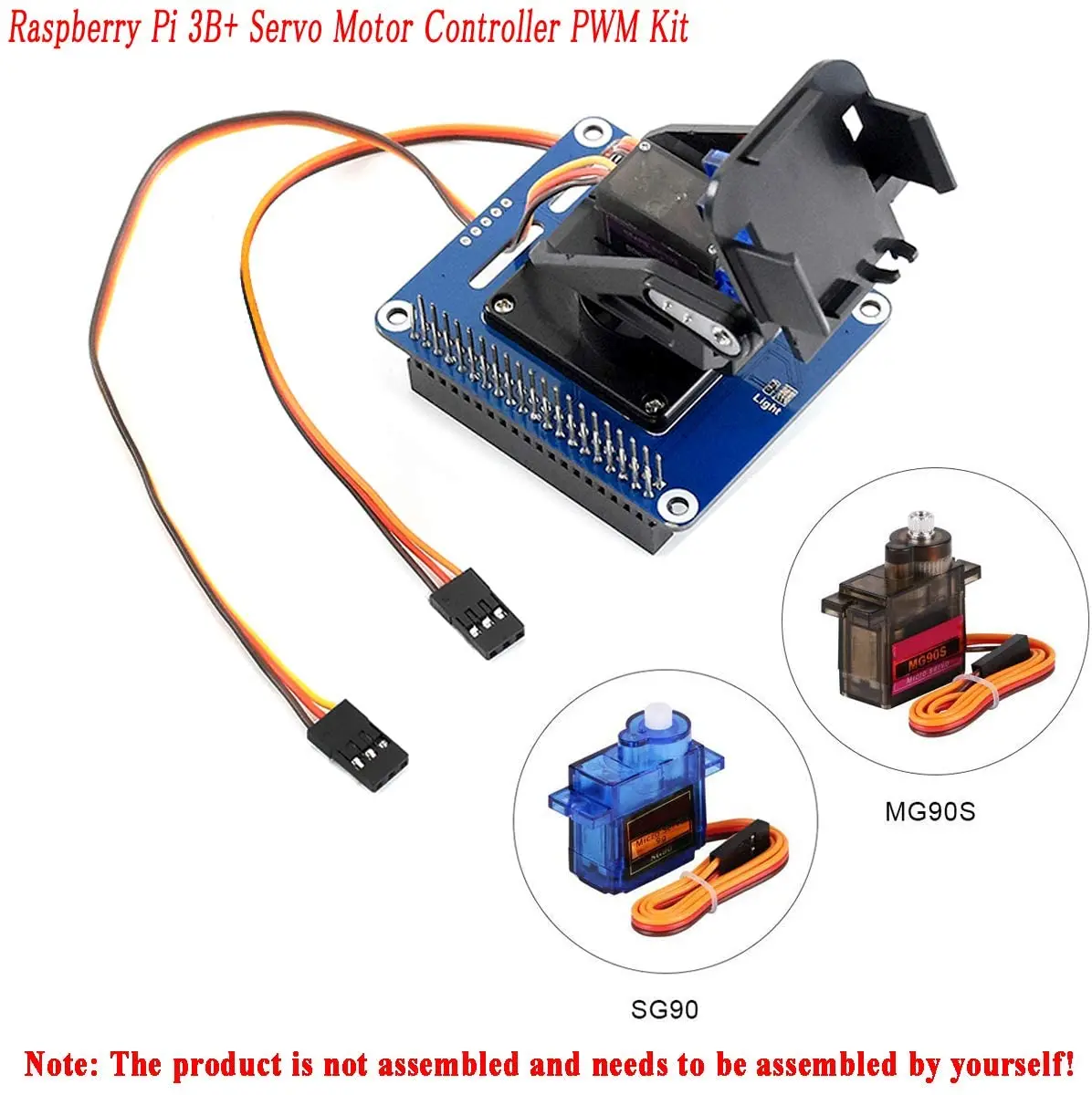 Контроллер серводвигателя Raspberry Pi 4B PWM Kit 2 DOF шапочка с панорамированием и
