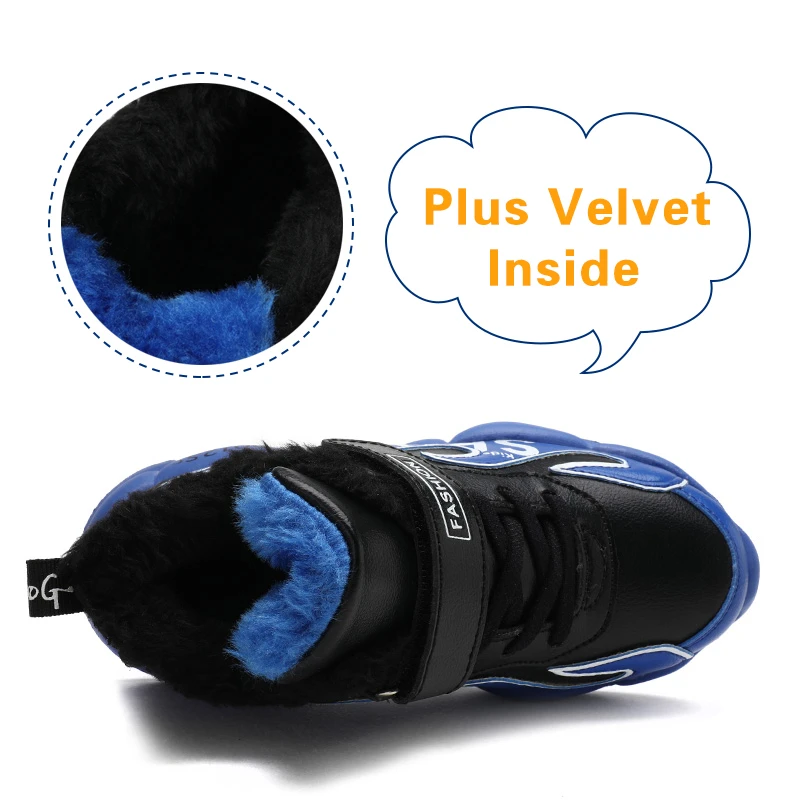 Обувь для бега мальчиков Зимняя модная детская спортивная обувь из