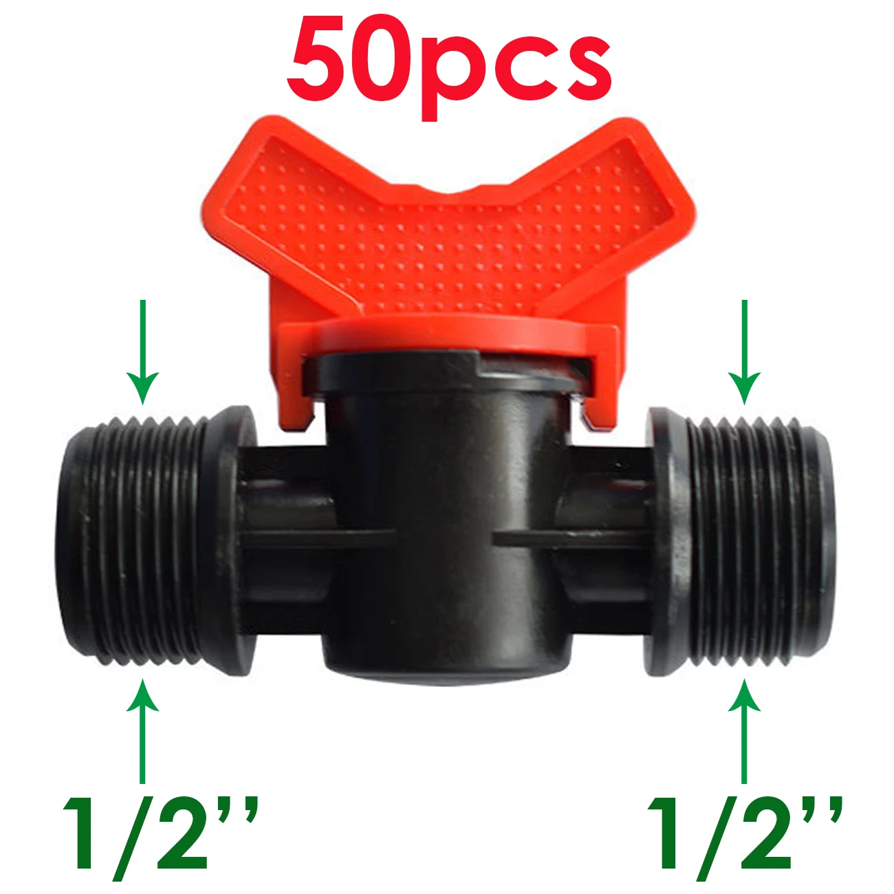 50pcs 1/2inch to 1/2inch Shut-Off Valve Switch