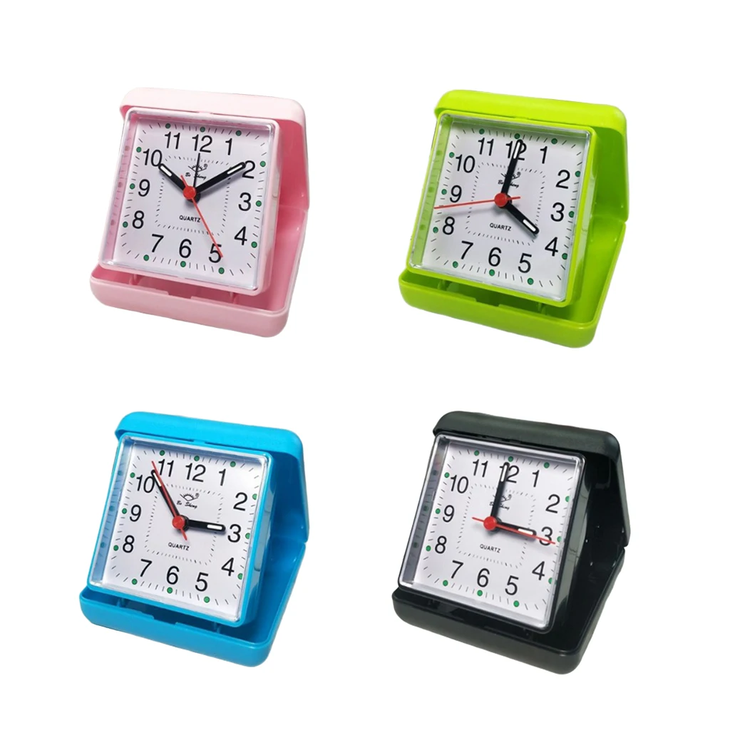 Classic Simple Square Mini Alarm-clock, Silent No Ticking And Easy Set