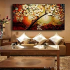 Картина на стену, скандинавские плакаты и принты, с изображением цветов, деревьев, пейзажей, для декора гостиной