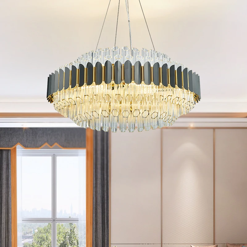 Crystal Chandelier Postmodern Luxury Restaurant Art Hotel Bedroom Lamp Villa North Europe Living Room | Лампы и освещение