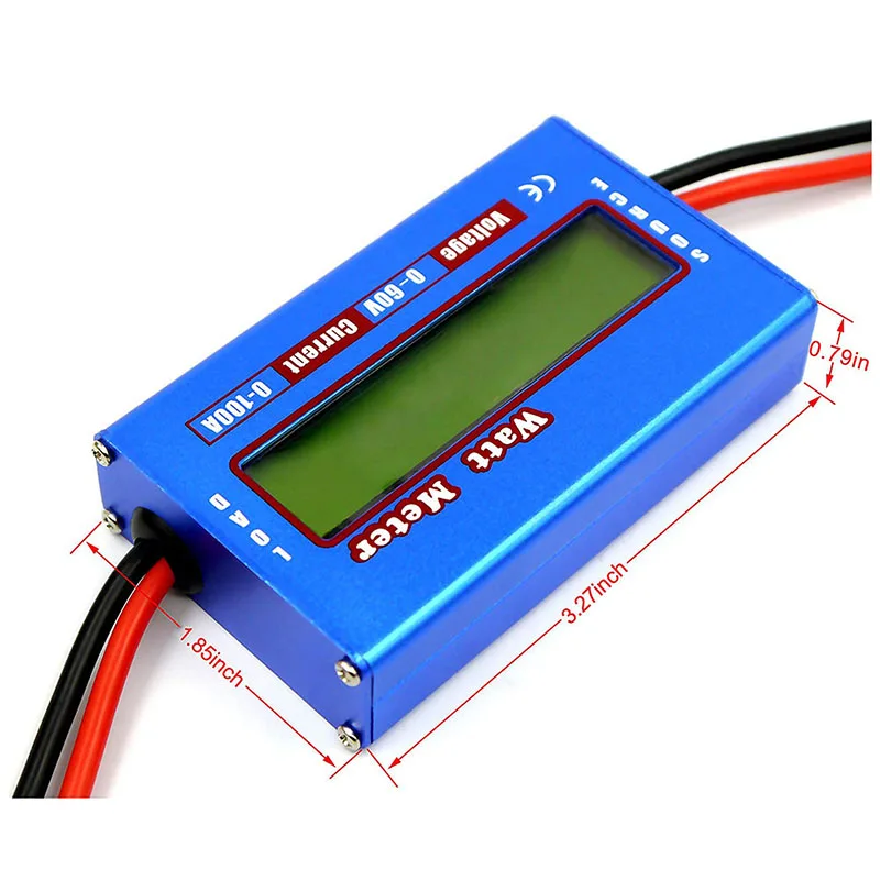 Professional DC 60V/100A Balance Voltage Battery Power Analyzer LCD RC Watt Meter Checker Balancer Charger Tools |