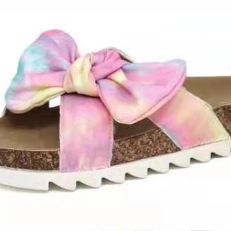 

Plus Size Sandals Woman Slides Beach Platform New Flat Women Slippers Ladies Casual Female Fashion Footwear Summer Shoes Bowknot