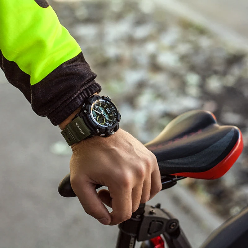 Мужские аналоговые и цифровые кварцевые часы SMAEL спортивные наручные S Shock 1617 |