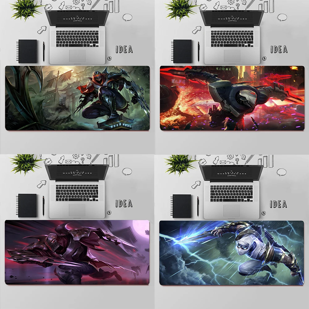 League of Legends Zed Gaming Mouse Pad Large Mouse Pad PC Gamer Computer Mouse Mat Big Mousepad XXL Keyboard Desk Mat Mause Pad