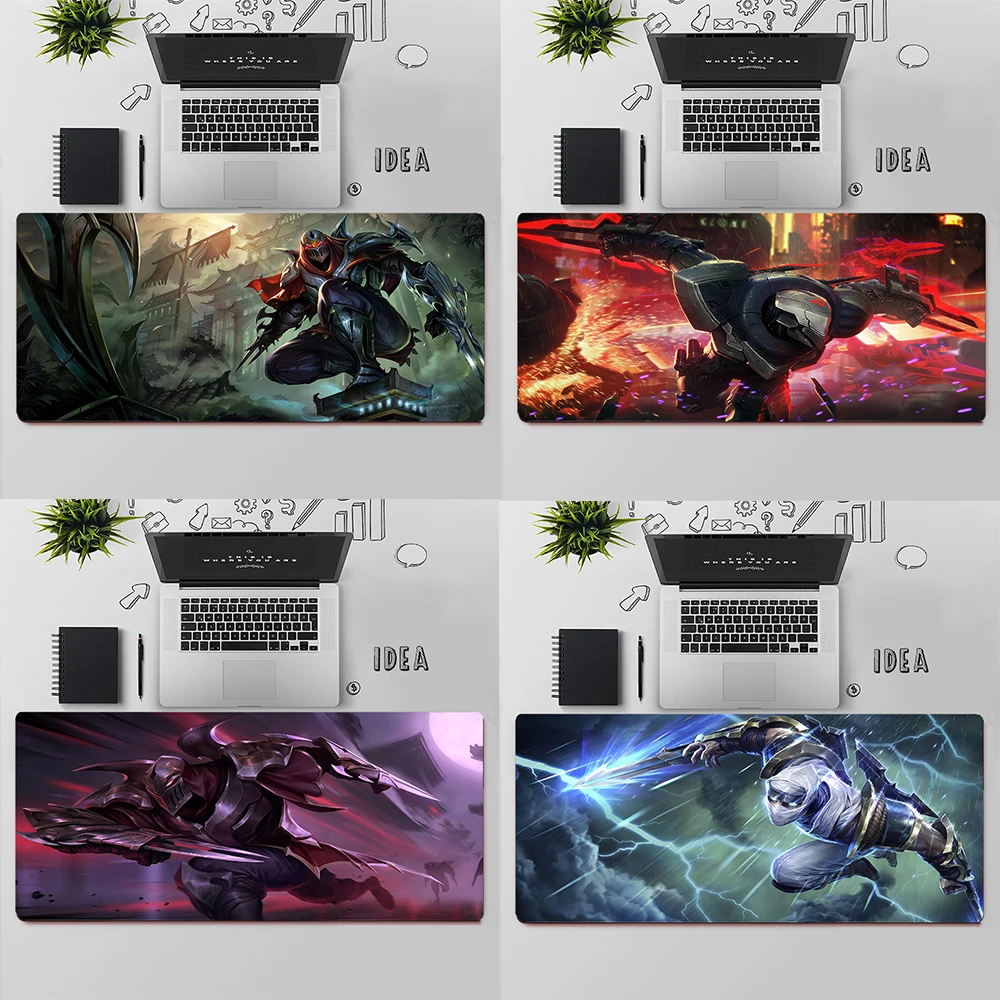 

League of Legends Zed Gaming Mouse Pad Large Mouse Pad PC Gamer Computer Mouse Mat Big Mousepad XXL Keyboard Desk Mat Mause Pad