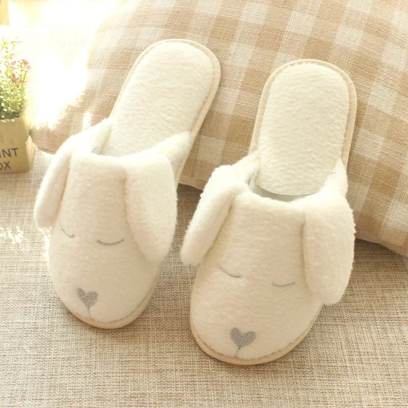 MAGGIE'S WALKER Winter household slippers Lovely Home Floor Soft Stripe Slippers Female Shoes woman Plus size Cotton-Padded shoe | Обувь