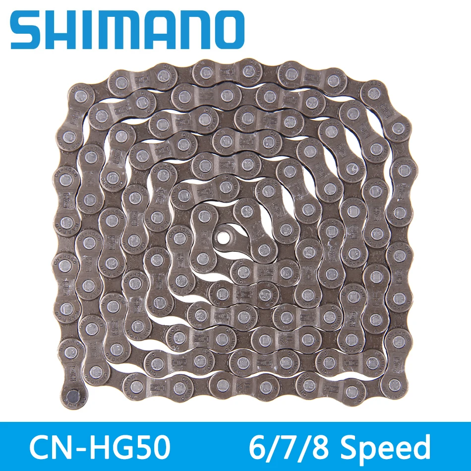 Горный велосипед Shimano CN-HG50 6/3/4-скоростной, 7 скоростей, 8 скоростей, 7/8 звеньев цепи, аксессуары для горного велосипеда
