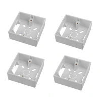 switch socket base outfit junction box wall switch socket external box flame retardant pvcabsbaking white wall covering