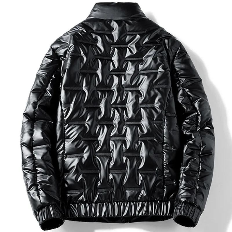 Aolamegs 2021 Winter Down Jacket Men Casual Zipper Coat Hip Hop Men's Jacket Waterproof Thick Warm Parka Jacket Plus Size 8XL
