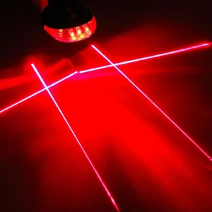 Задний фонарь для велосипеда, светодиодный, водонепроницаемый, 2 лазера, 5 светодиодов