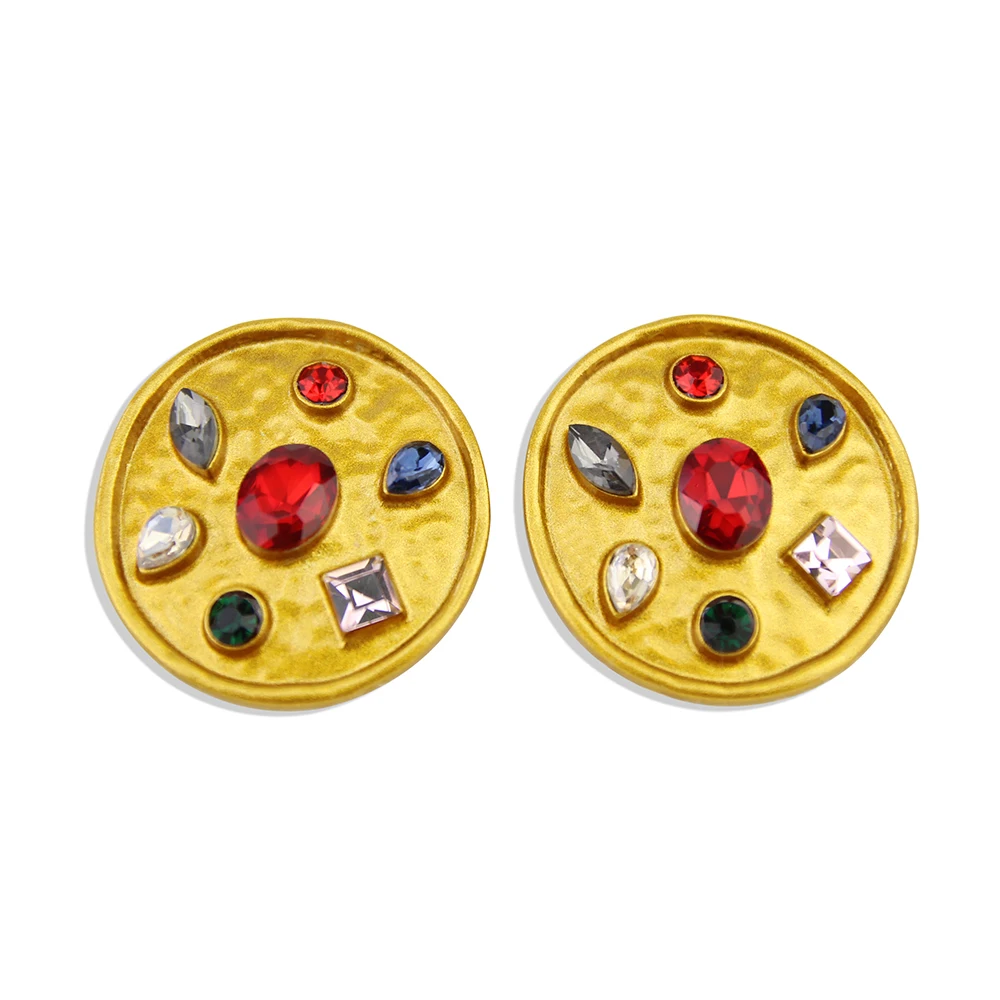 Lepenn новые модные ювелирные изделия тренд новый простой дизайн плоские круглые