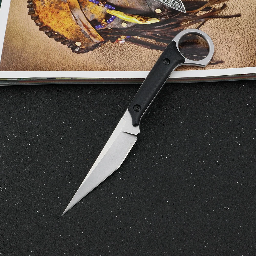 Тактические карманные ножи Karambit 440C с фиксированным лезвием G10 CSGO универсальные