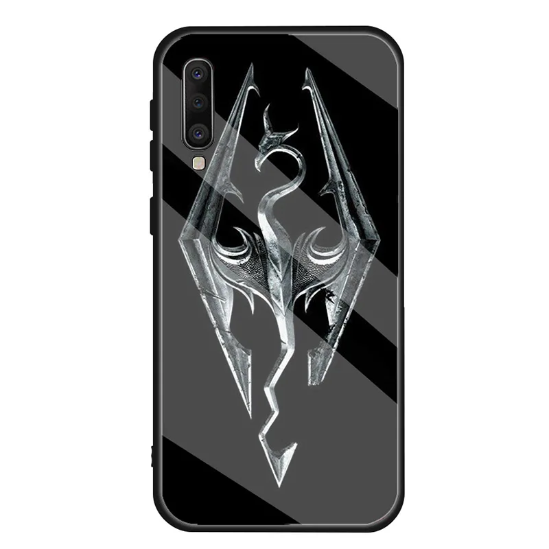 Чехол-накладка Skyrim для Samsung Galaxy A10E A10S A20E A20S A40 A50 A60 A70 A80 A6 A7 A8 2018 закаленное стекло |