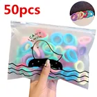 50 шт.компл. цветные нейлоновые маленькие эластичные повязки для волос для девочек, детская резинка для хвоста, повязка на голову, Детские аксессуары для волос