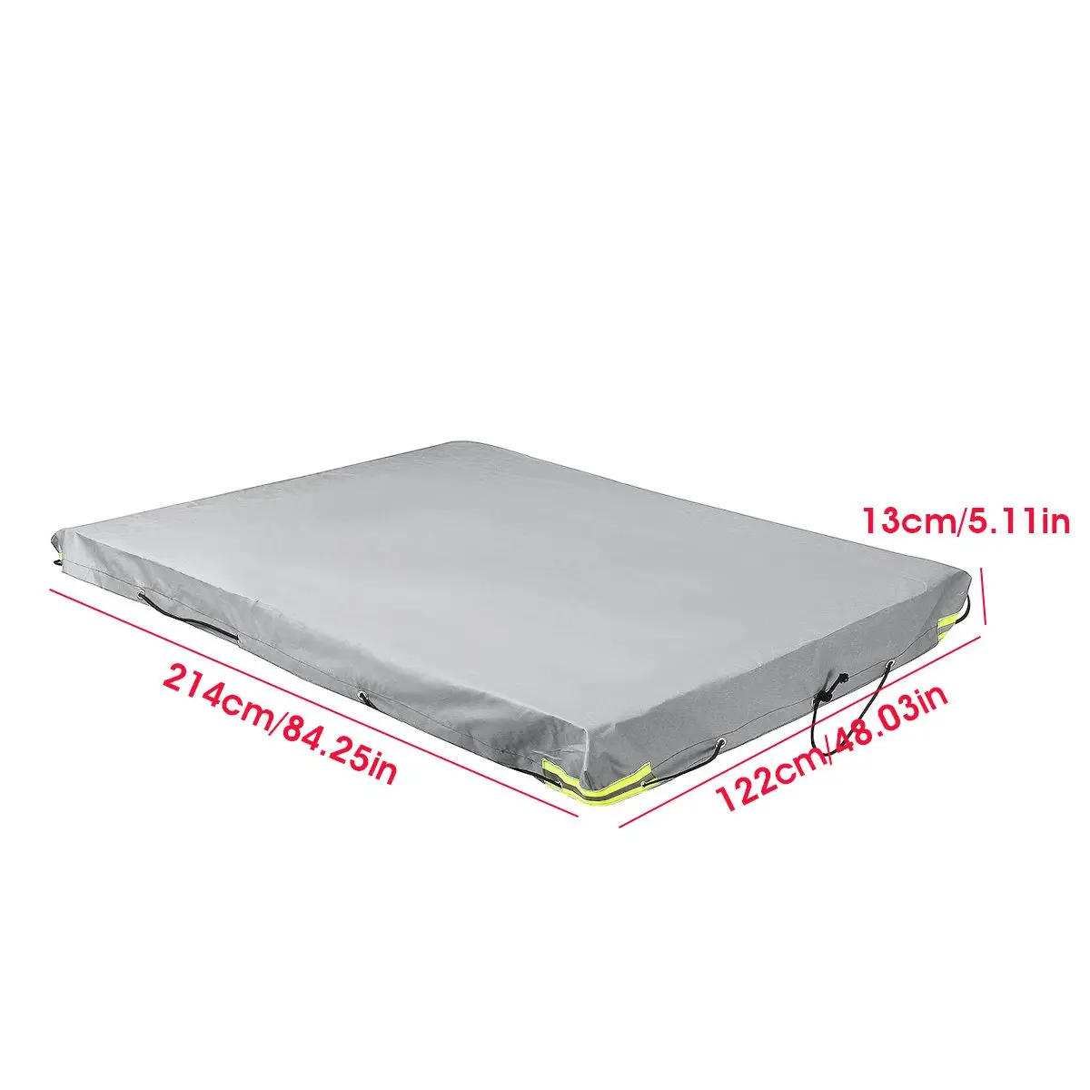 

New 214x122x13cm Foldable Trailer Car Cover Waterproof Windproof Dustproof Outdoor Protector Canopy With Rubber Belt